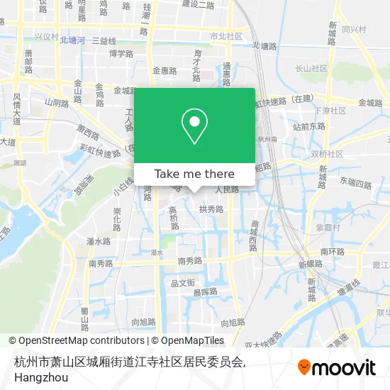 杭州市萧山区城厢街道江寺社区居民委员会 map