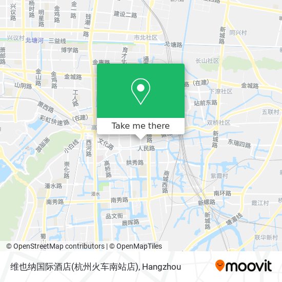 维也纳国际酒店(杭州火车南站店) map
