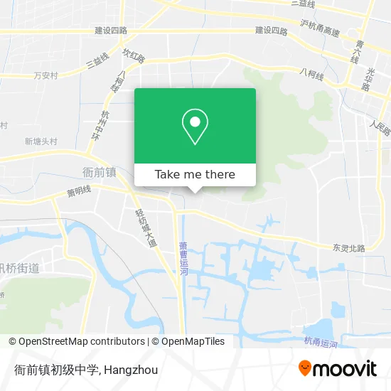 衙前镇初级中学 map