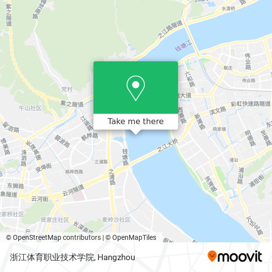 浙江体育职业技术学院 map