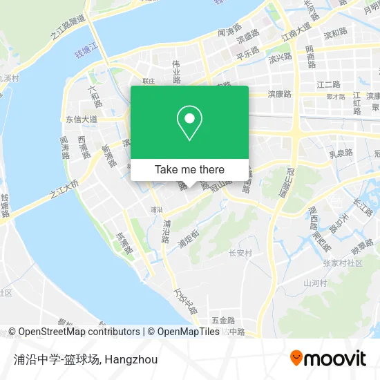 浦沿中学-篮球场 map
