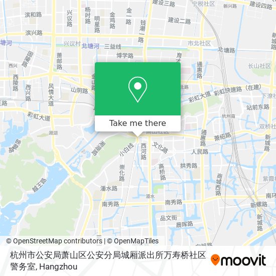 杭州市公安局萧山区公安分局城厢派出所万寿桥社区警务室 map