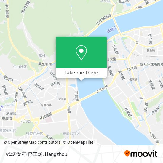 钱塘食府-停车场 map