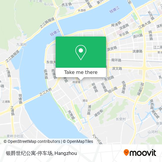 银爵世纪公寓-停车场 map
