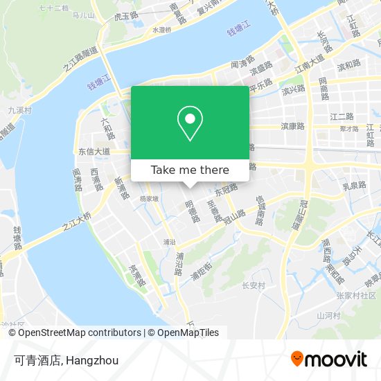 可青酒店 map