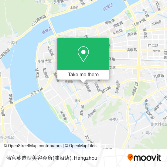 蒲宫英造型美容会所(浦沿店) map