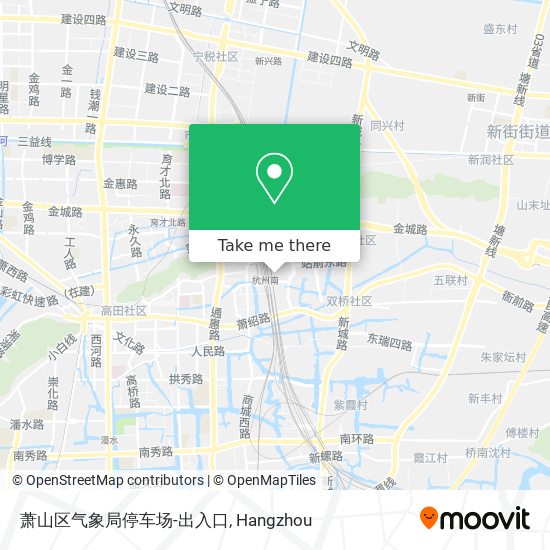 萧山区气象局停车场-出入口 map