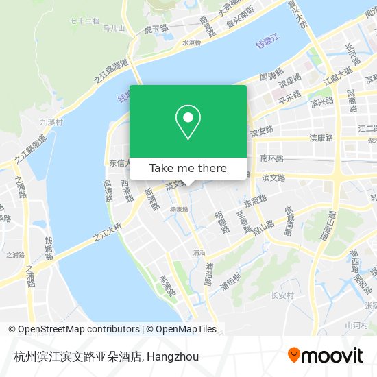 杭州滨江滨文路亚朵酒店 map