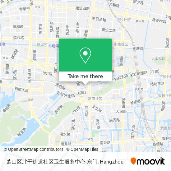 萧山区北干街道社区卫生服务中心-东门 map