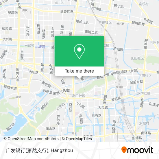 广发银行(萧然支行) map