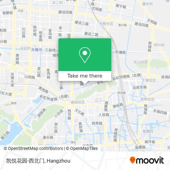 凯悦花园-西北门 map