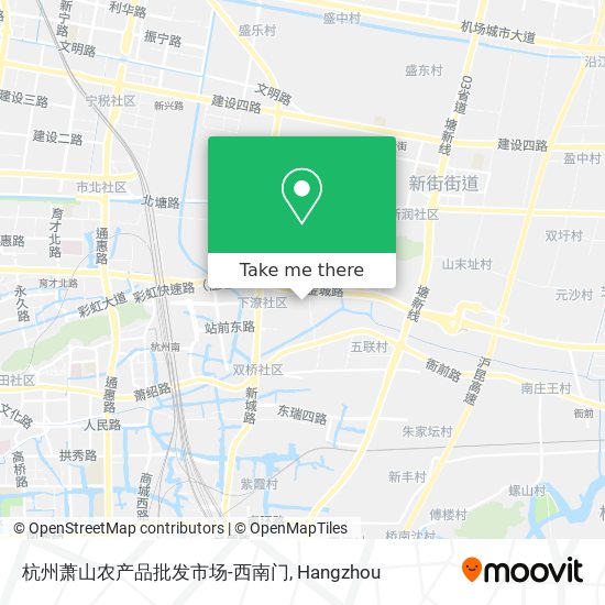 杭州萧山农产品批发市场-西南门 map