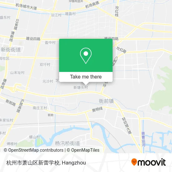 杭州市萧山区新蕾学校 map