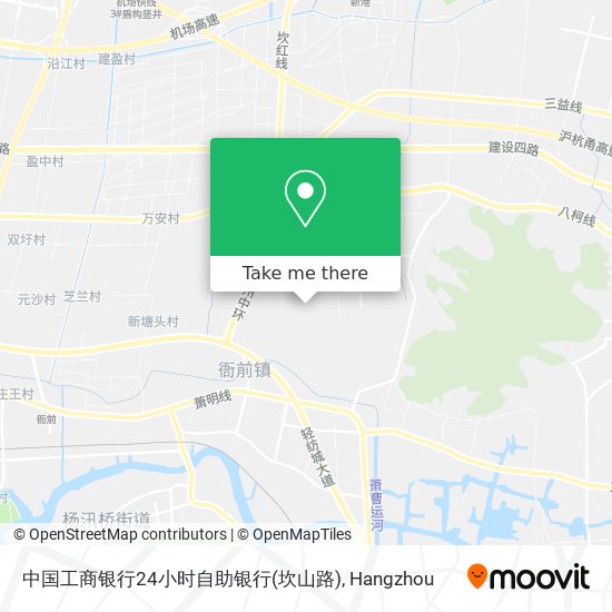 中国工商银行24小时自助银行(坎山路) map