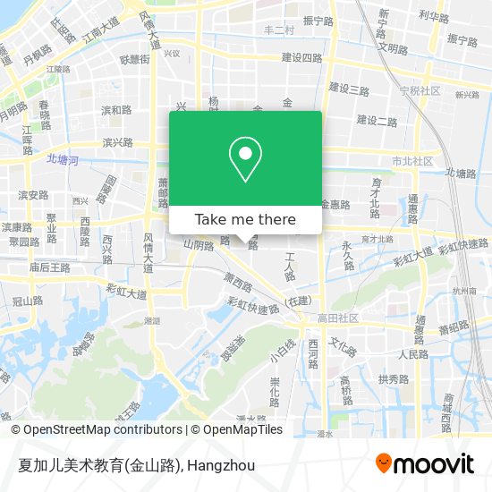 夏加儿美术教育(金山路) map