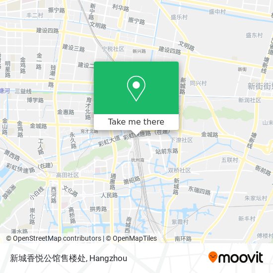 新城香悦公馆售楼处 map