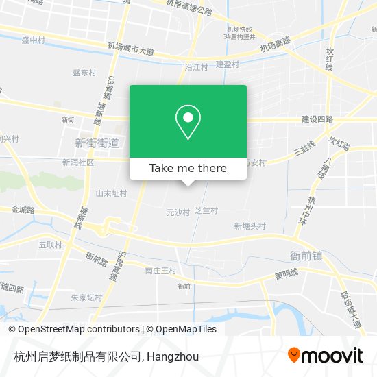 杭州启梦纸制品有限公司 map