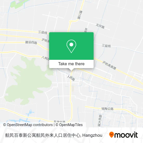 航民百泰新公寓航民外来人口居住中心 map