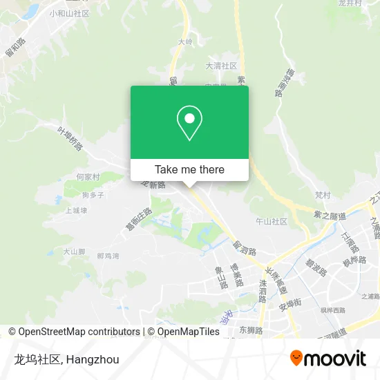 龙坞社区 map