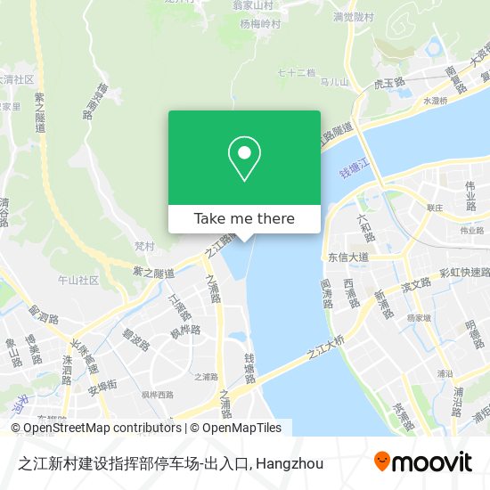 之江新村建设指挥部停车场-出入口 map