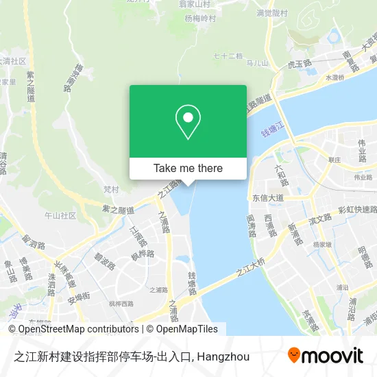 之江新村建设指挥部停车场-出入口 map