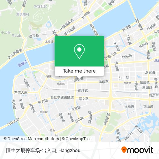 恒生大厦停车场-出入口 map
