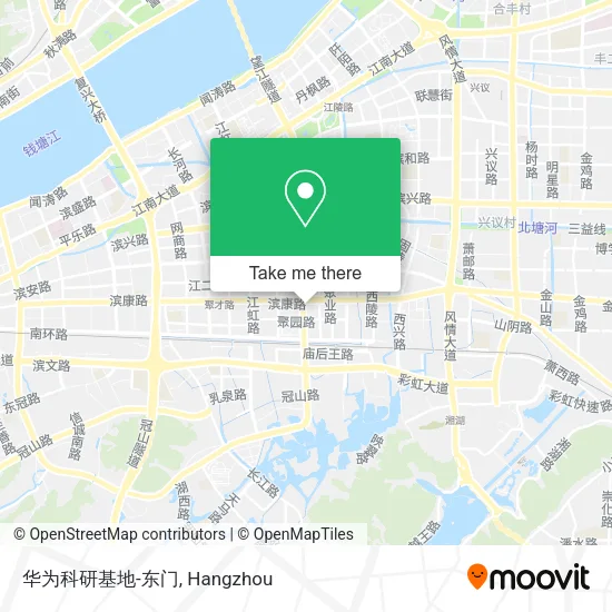 华为科研基地-东门 map