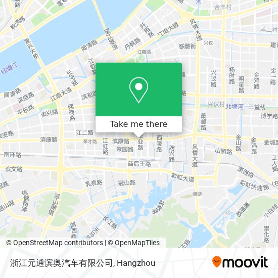 浙江元通滨奥汽车有限公司 map