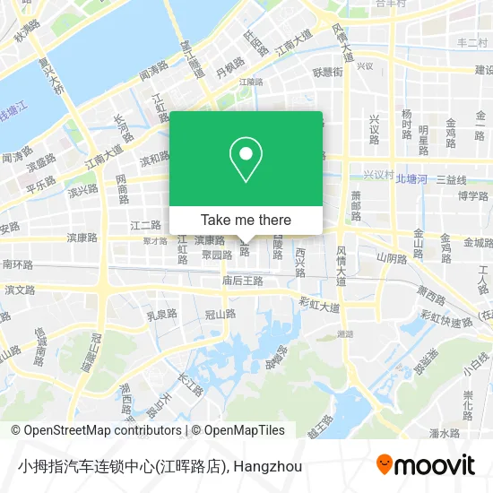 小拇指汽车连锁中心(江晖路店) map