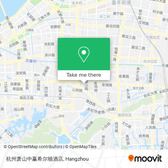 杭州萧山中赢希尔顿酒店 map