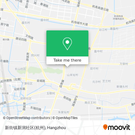新街镇新润社区(杭州) map