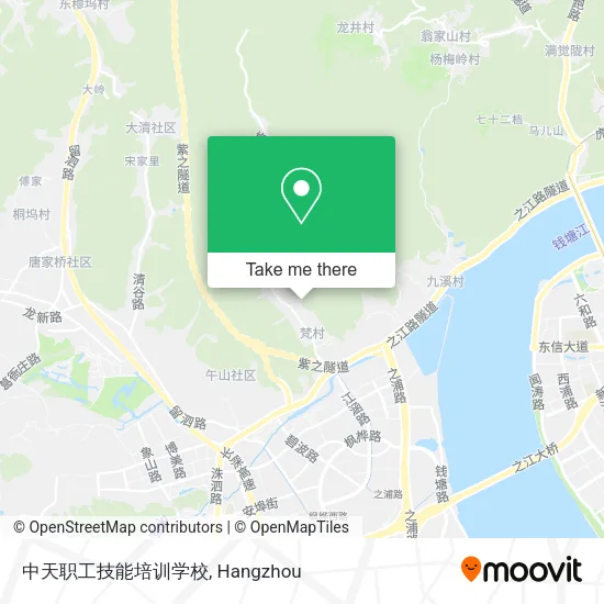 中天职工技能培训学校 map