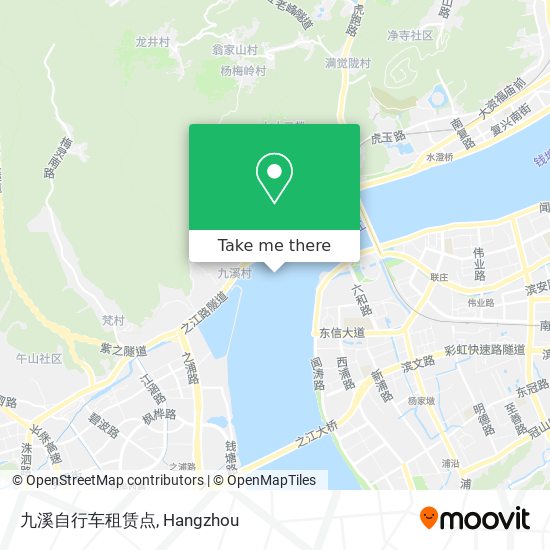 九溪自行车租赁点 map