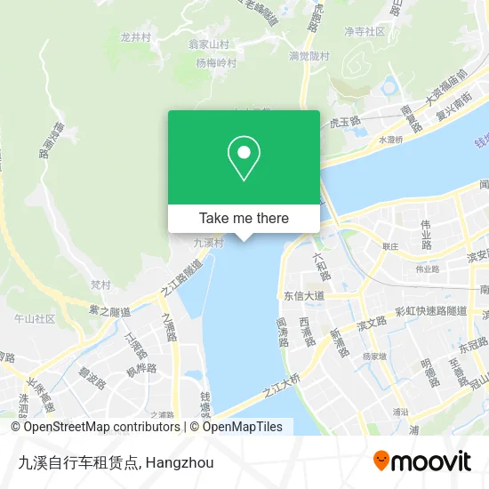九溪自行车租赁点 map