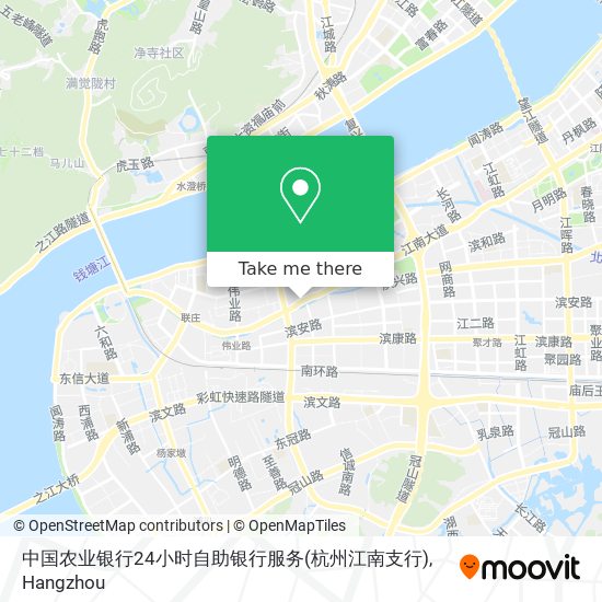 中国农业银行24小时自助银行服务(杭州江南支行) map
