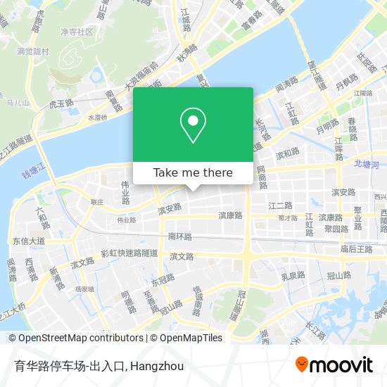 育华路停车场-出入口 map