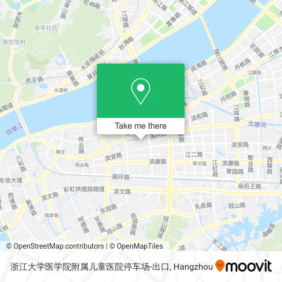 浙江大学医学院附属儿童医院停车场-出口 map