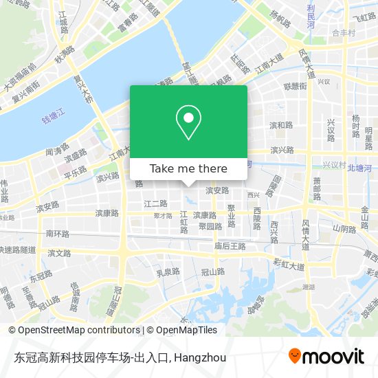 东冠高新科技园停车场-出入口 map