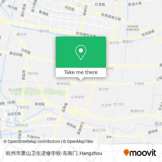 杭州市萧山卫生进修学校-东南门 map