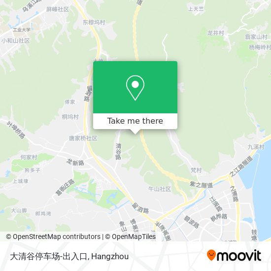 大清谷停车场-出入口 map