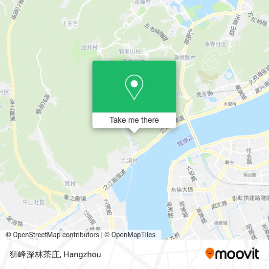 狮峰深林茶庄 map