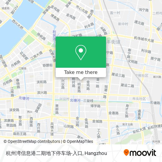 杭州湾信息港二期地下停车场-入口 map