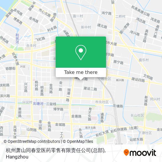 杭州萧山同春堂医药零售有限责任公司(总部) map