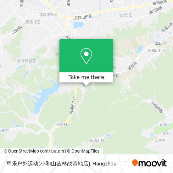 军乐户外运动(小和山丛林战基地店) map