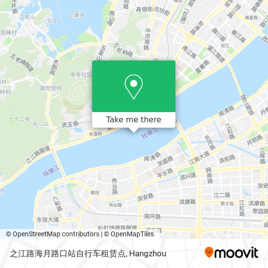 之江路海月路口站自行车租赁点 map