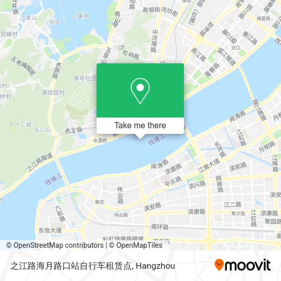 之江路海月路口站自行车租赁点 map