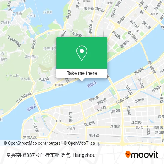 复兴南街337号自行车租赁点 map