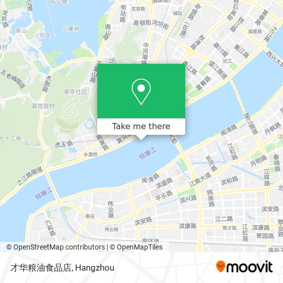 才华粮油食品店 map