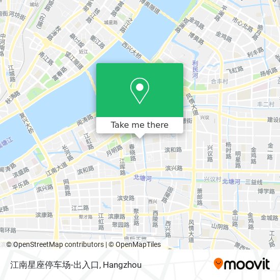 江南星座停车场-出入口 map