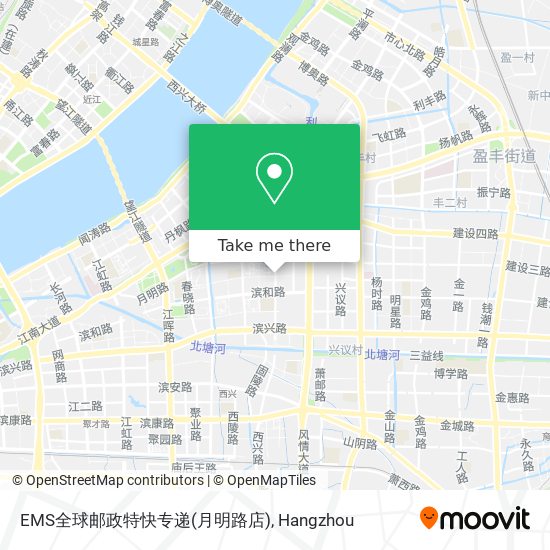 EMS全球邮政特快专递(月明路店) map